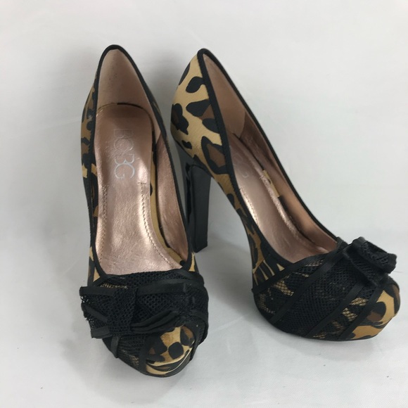BCBG Leopard Design and Bow Toe Super High Heels (101) - Picture 2 of 8